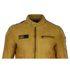 Mens Short Racing Leather Jacket-TruClothing