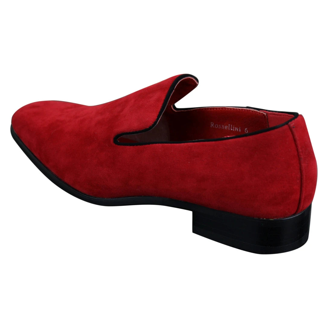 Red Velvet Shoes with FMW Embroidery – Farhad Mens Wear | The Premium One