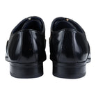 Mens Smart Formal Black Brown Shoes Patent Round Toe VIntage 1920s-TruClothing