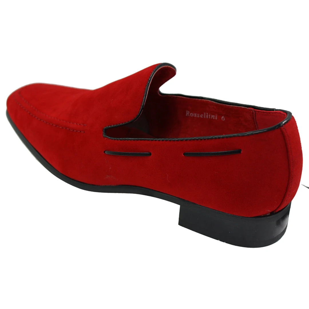 Red slip on 2024 loafers