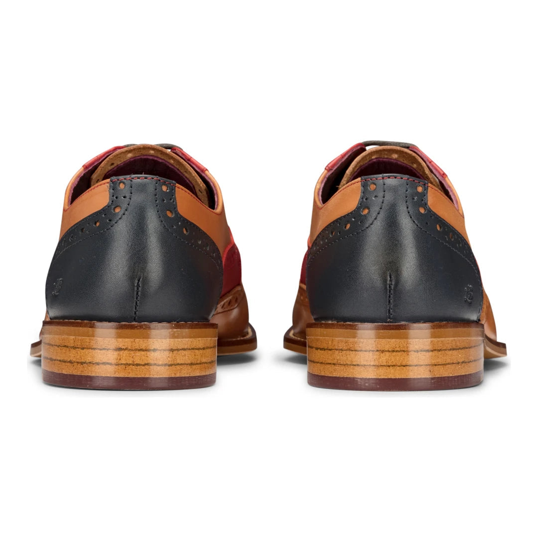 London Brogues Tommy Chaussures richelieu homme Tan Navy Brown Red TruClothing