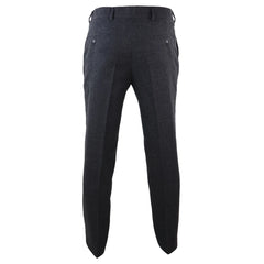 Mens Tweed Modern Fit Trousers-TruClothing