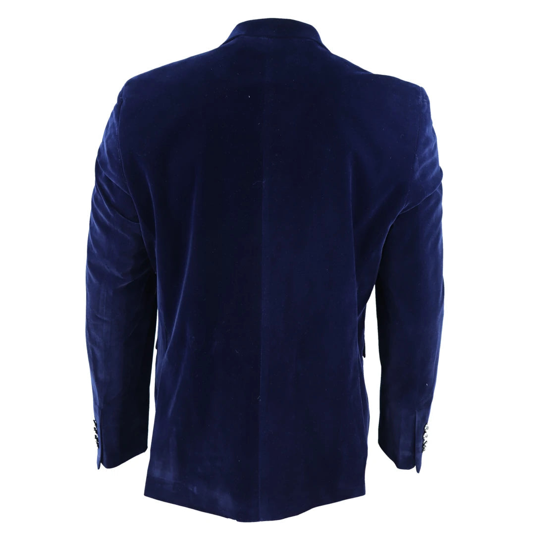 Men Velvet Blazer Jacket 2 Button Dinner Formal TruClothing