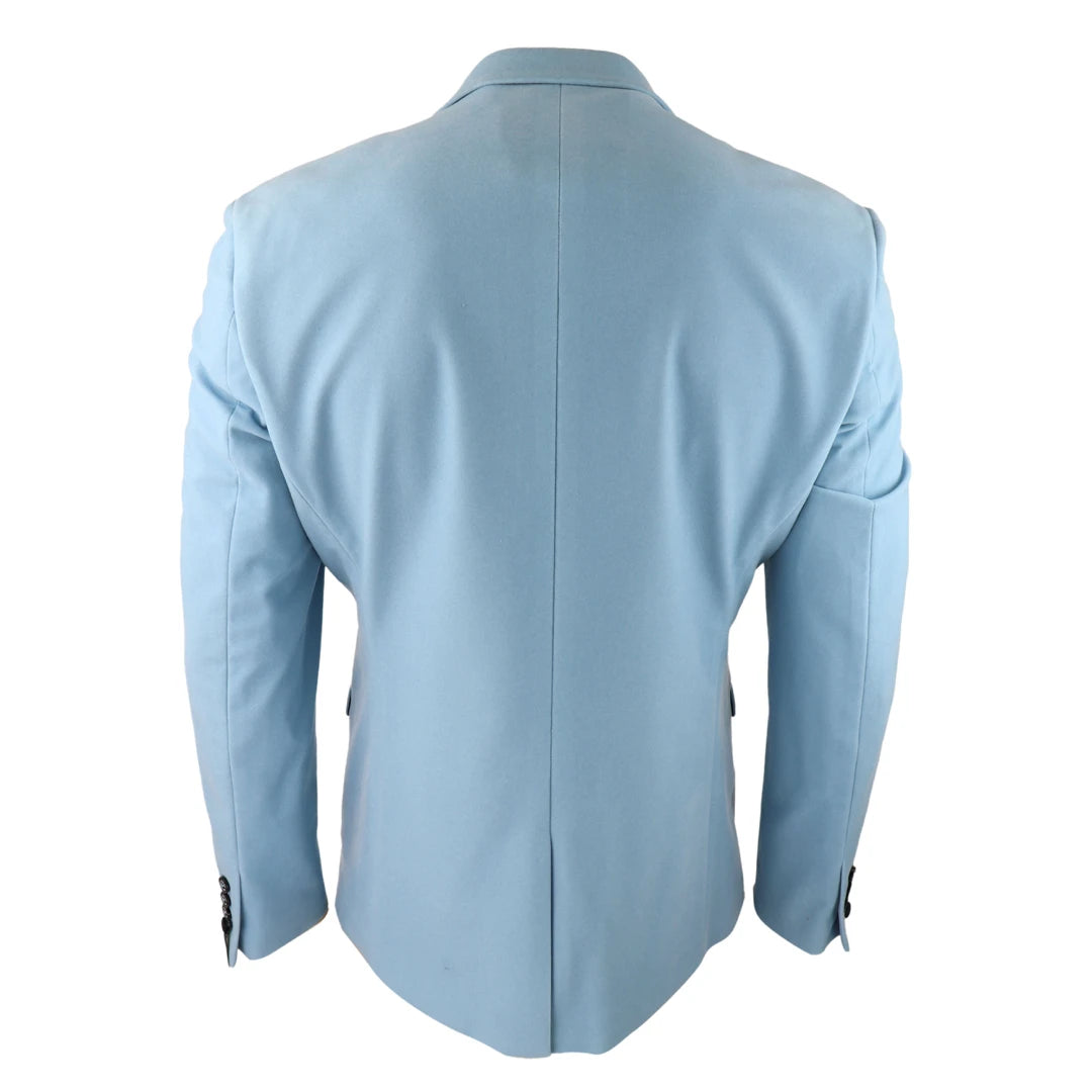 Cavani Rosa Men s Velvet Blazer Tuxedo Jacket Black Blue TruClothing