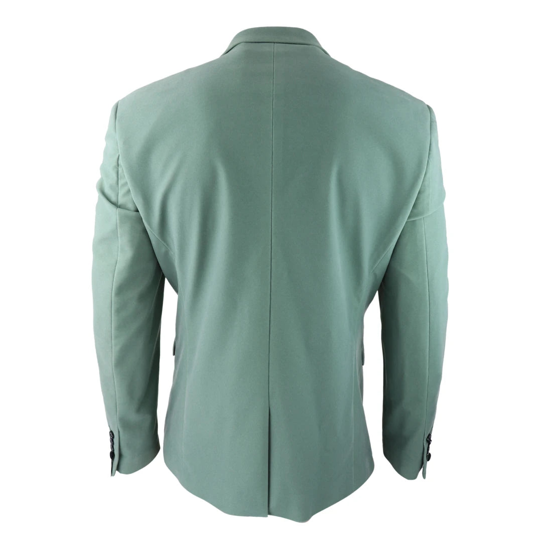 Mens Velvet Blazer Tuxedo Jacket Black Satin Lapel Pastel Blue Pink Green-TruClothing
