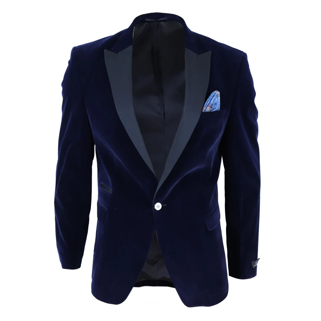 Royal blue sales suede blazer mens