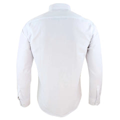 Mens White Club Collar Shirt-TruClothing