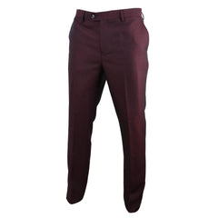Mens Wine Red Trousers - Cavani Myers-TruClothing