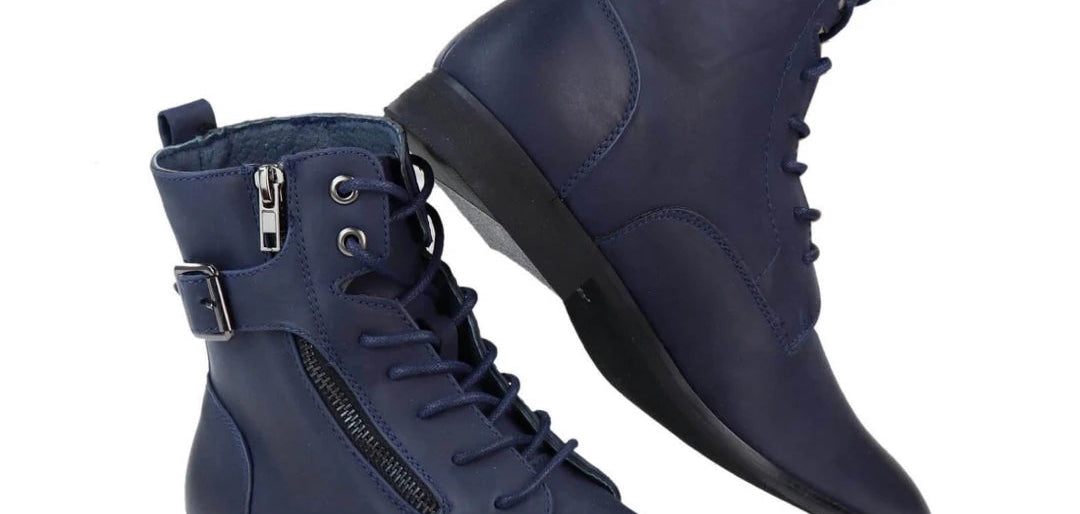 Mens Zip-Up Military Boots-TruClothing