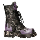 NEW ROCK M-591-S5 PURPLE FLAME PUNK BOOTS-TruClothing