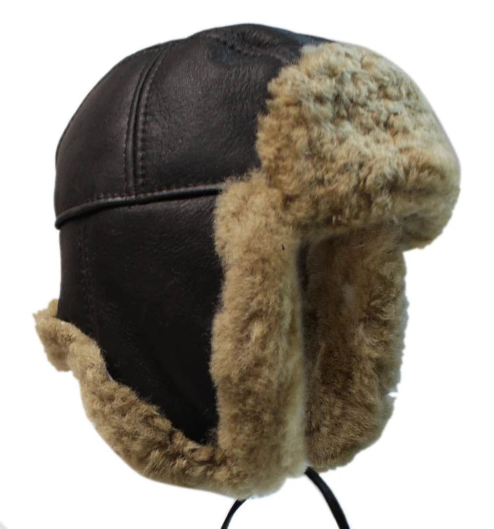 Real fur online aviator hat