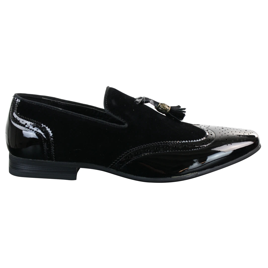 Mens shiny loafers discount