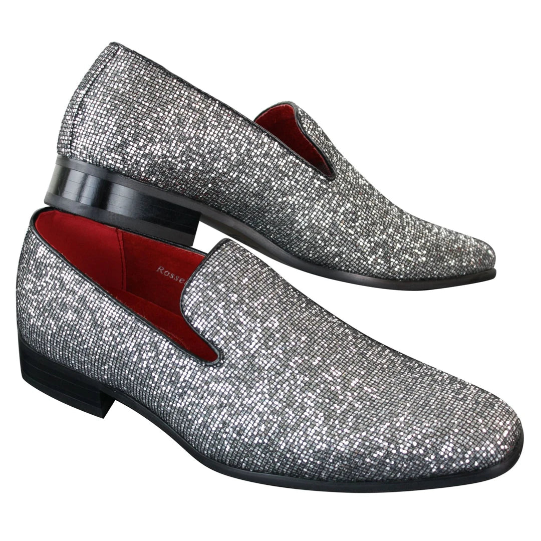 Silver grey 2025 dress shoes