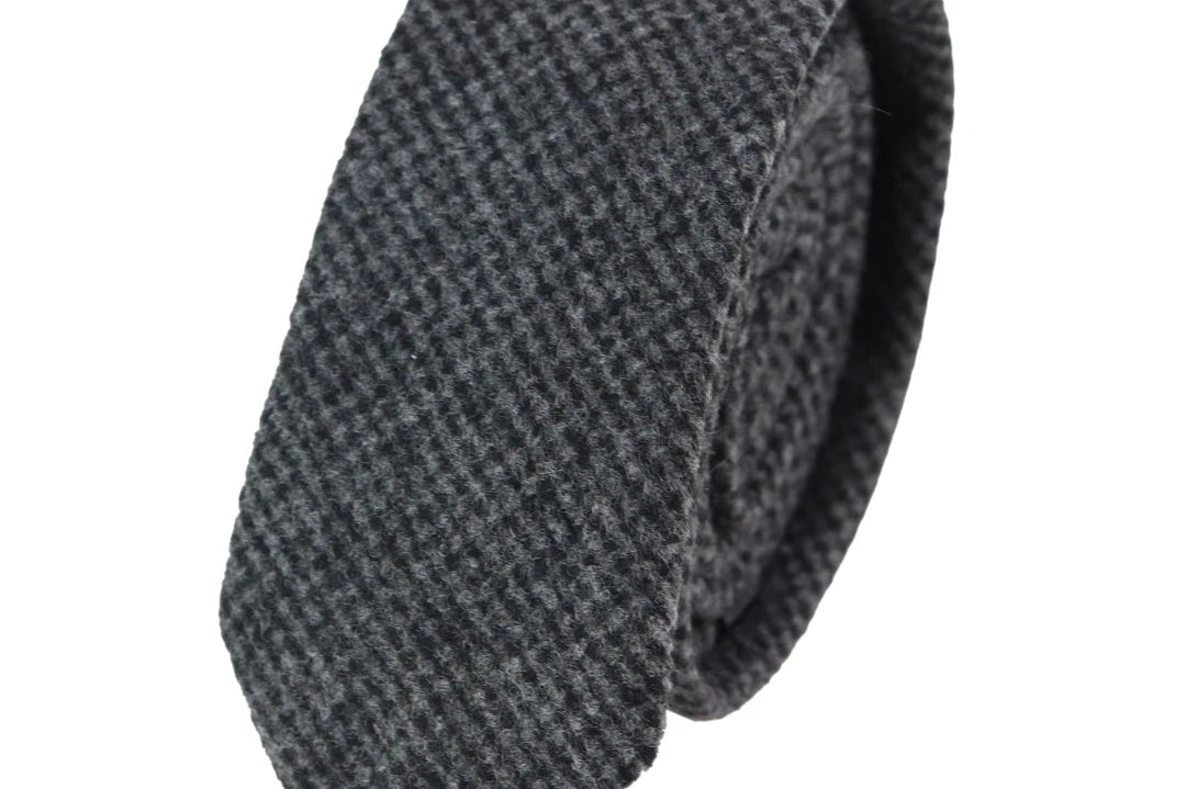 Tweed Wool Tie & Hankerchief-TruClothing