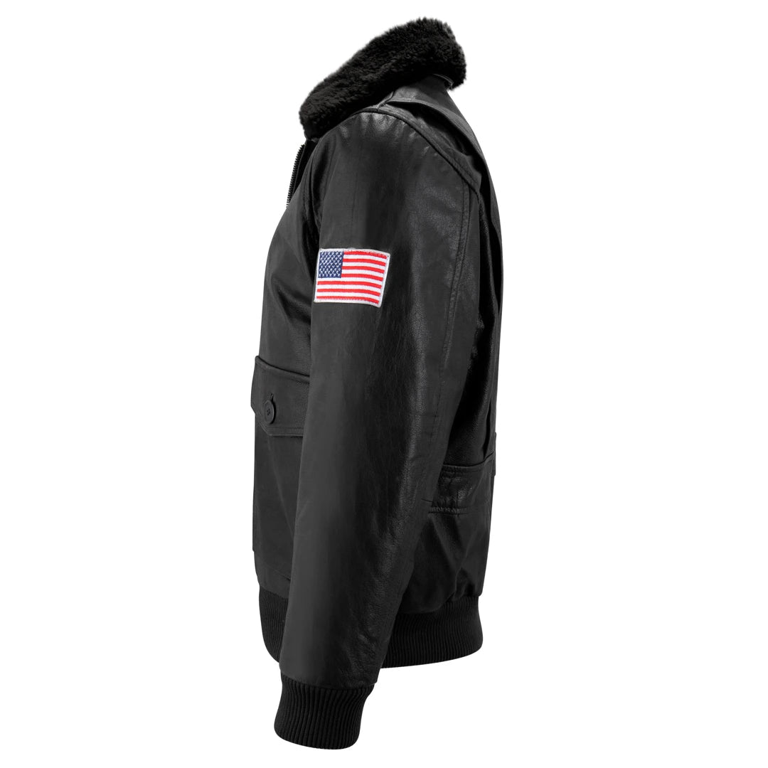 US Air Force Style Leather Jacket-TruClothing