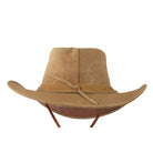 Unisex Suede Leather Outback Aussie Wide Brim Hat Western Cowboy-TruClothing