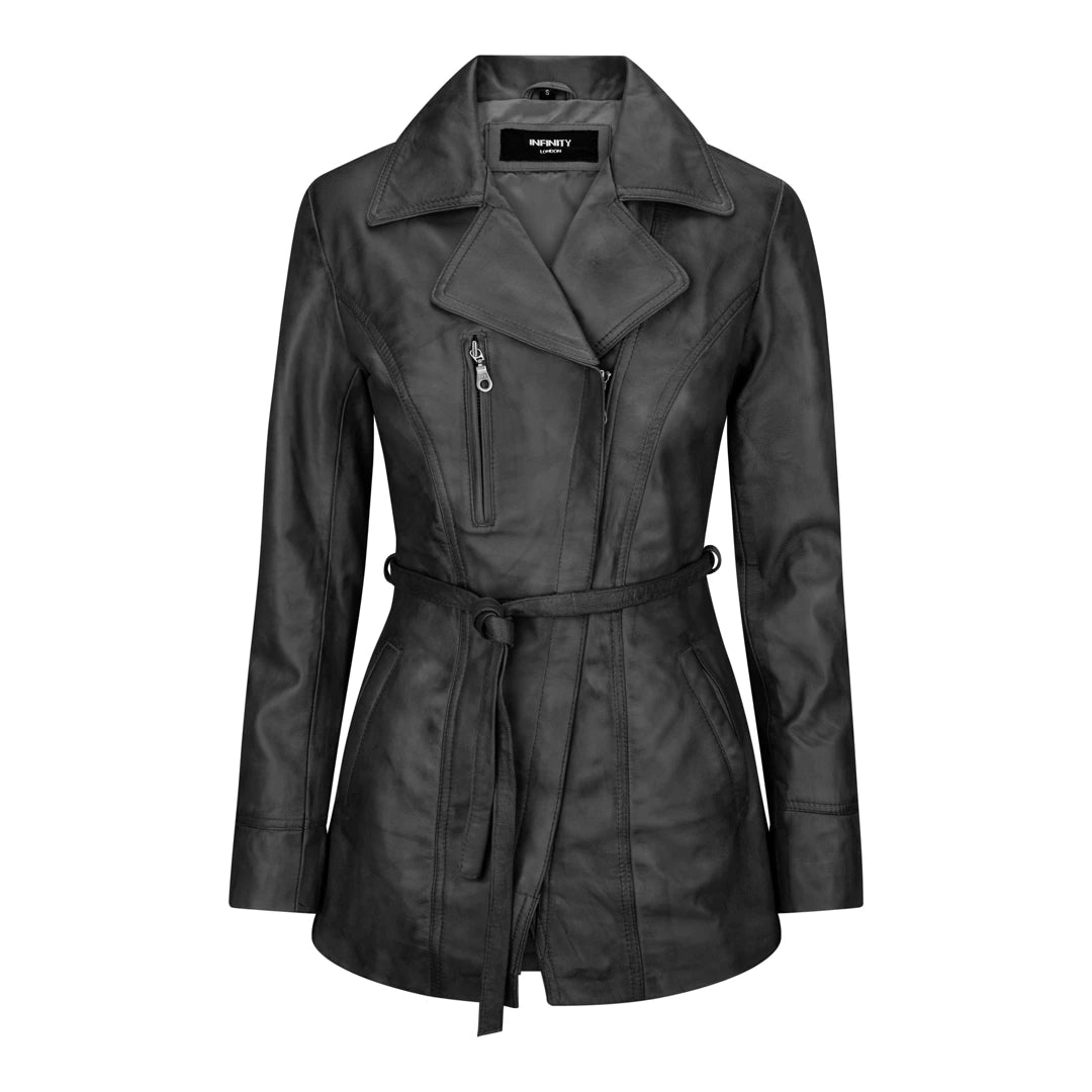 Womens Black Soft Italian Leather Jacket-TruClothing