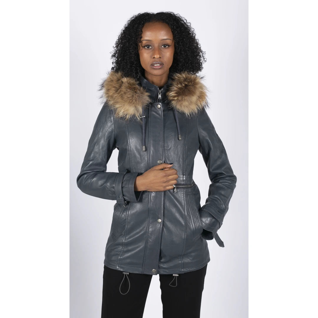 Coat fur hood womens shop