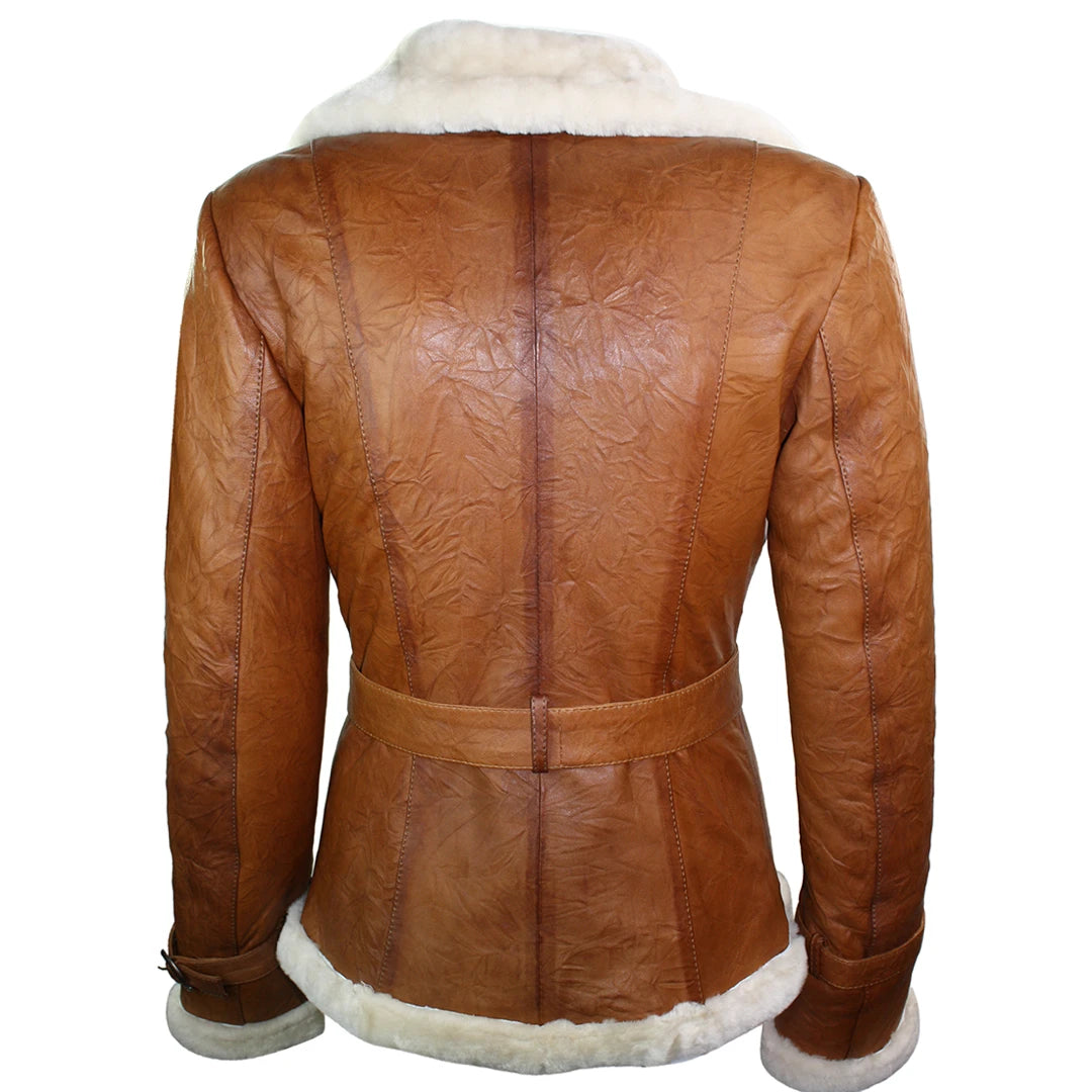 Burltons fur shearling sheepskin jacket hotsell