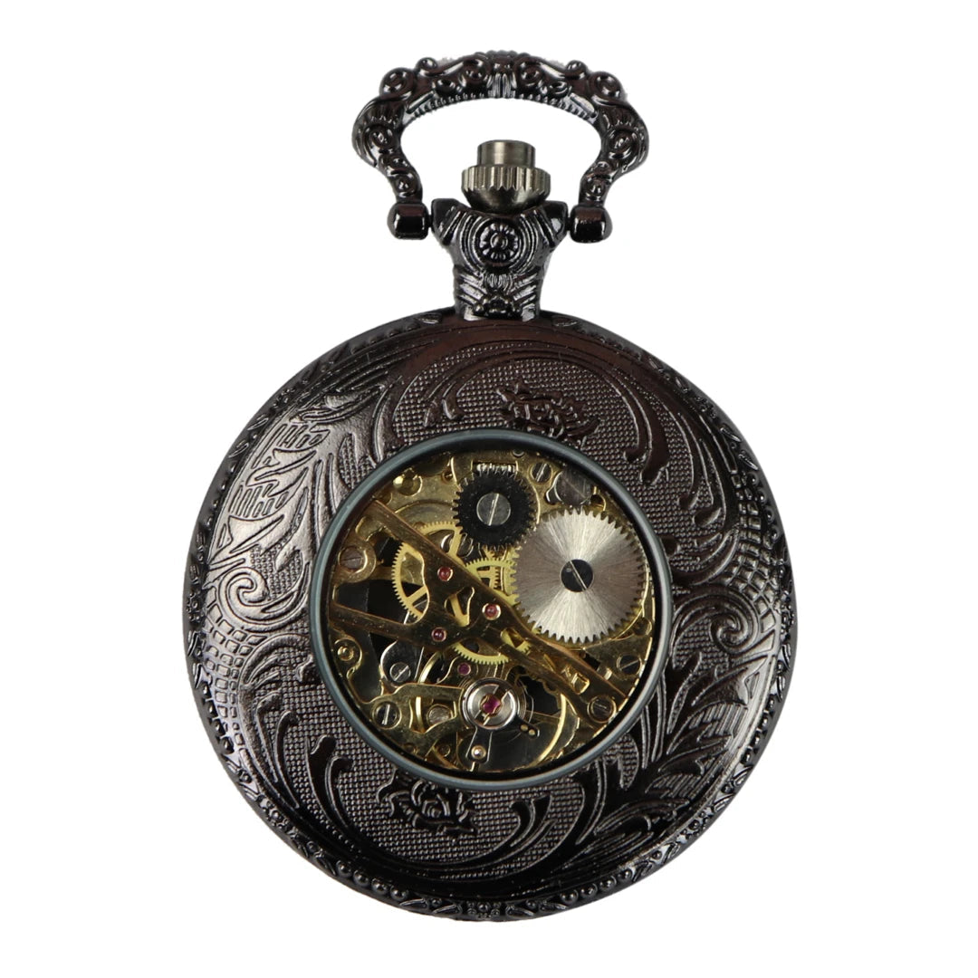 Reloj de bolsillo de los anteojos mecánicos automáticos de 1920 - Negro - TruClothing.com - 1