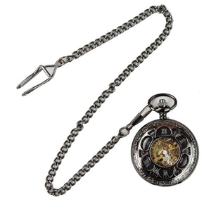 Reloj de bolsillo de los anteojos mecánicos automáticos de 1920 - Negro - TruClothing.com - 3