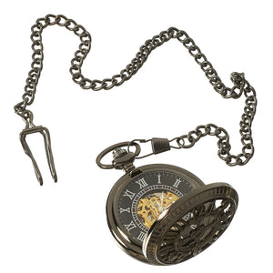 Automatic Mechanical 1920's Blinders Pocket Watch - Black - TruClothing.com - 3