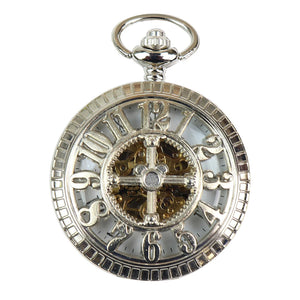 Automatic Mechanical 1920's Blinders Pocket Watch - Silver - TruClothing.com - 10