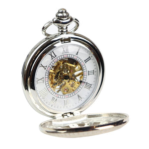 Automatic Mechanical 1920's Blinders Pocket Watch - Silver - TruClothing.com - 11