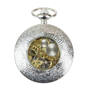 Automatic Mechanical 1920's Blinders Pocket Watch - Silver - TruClothing.com - 12
