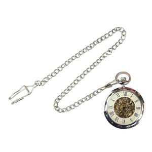 Automatic Mechanical 1920's Blinders Pocket Watch - Silver - TruClothing.com - 5