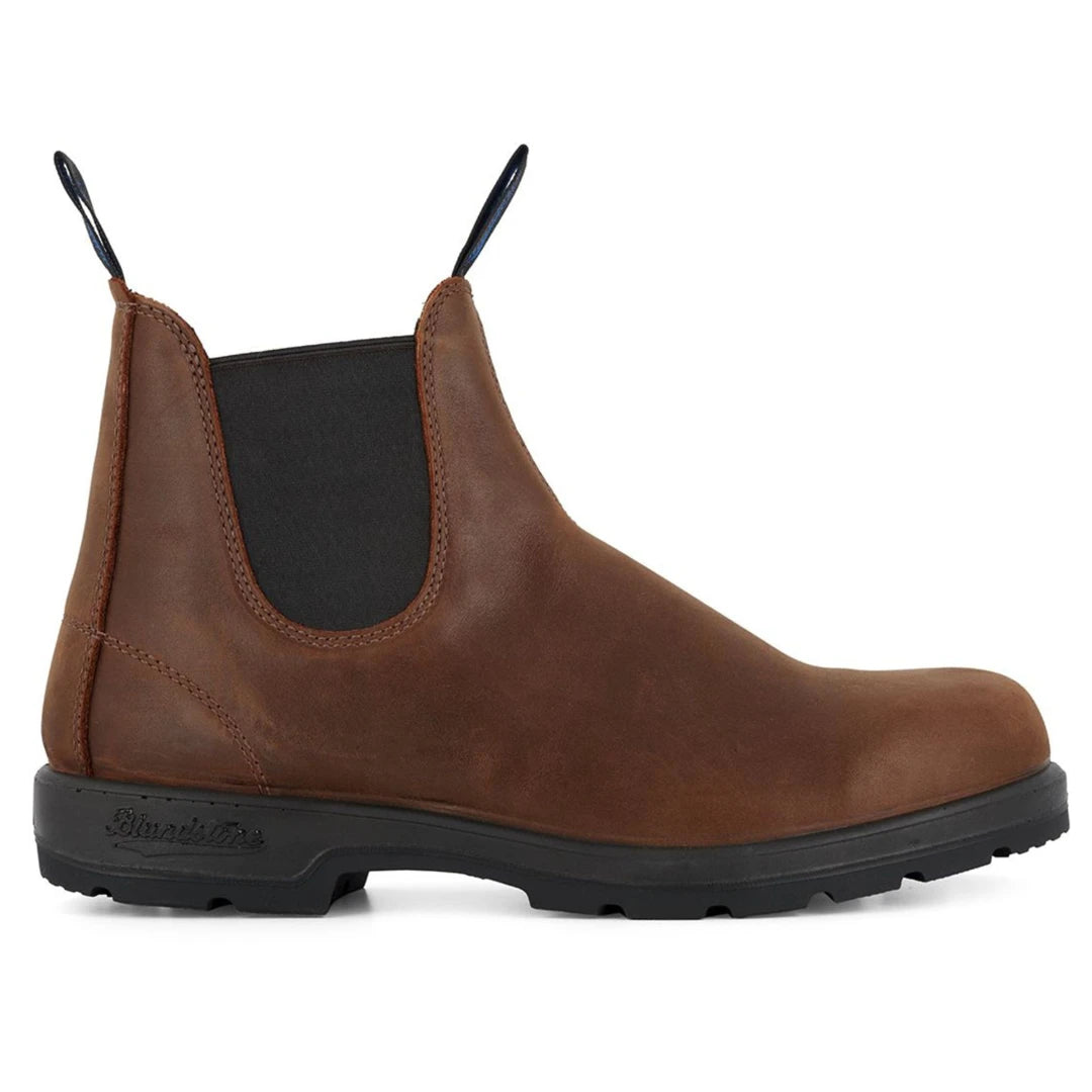 Blundstone 1477 Antique Brown Thermal Leather Chelsea Ankle Boots Retro Vintage - Blundstone - 1