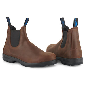Blundstone 1477 Antique Brown Thermal Leather Chelsea Ankle Boots Retro Vintage - Blundstone - 8