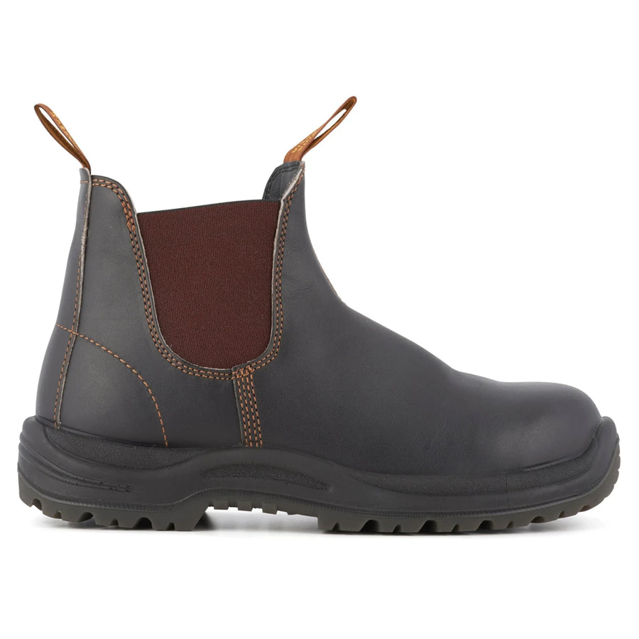 Blundstone 192 Brown Leather Steel Toe Chelsea Boot - Blundstone - 1