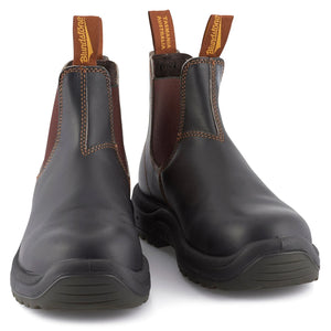 Bottines Blundstone boots style Chelsea homme cuir véritable marron bout renforcé métal 192 - Blundstone - 3