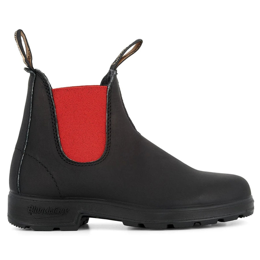 Blundstone 508 Black Red Leather Chelsea Boots Slip On Casual - Blundstone - 1