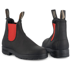 Blundstone 508 Black Red Leather Chelsea Boots Slip On Casual - Blundstone - 3