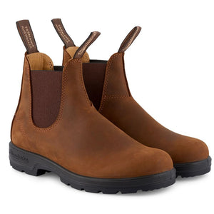 Blundstone 562 Crazy Horse Brown Leather Chelsea Boots Tan Nubuck Classic - Blundstone - 2
