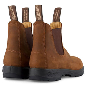 Blundstone 562 Crazy Horse Brown Leather Chelsea Boots Tan Nubuck Classic - Blundstone - 4