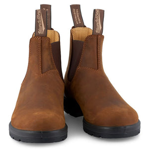 Blundstone 562 Crazy Horse Brown Leather Chelsea Boots Tan Nubuck Classic - Blundstone - 5