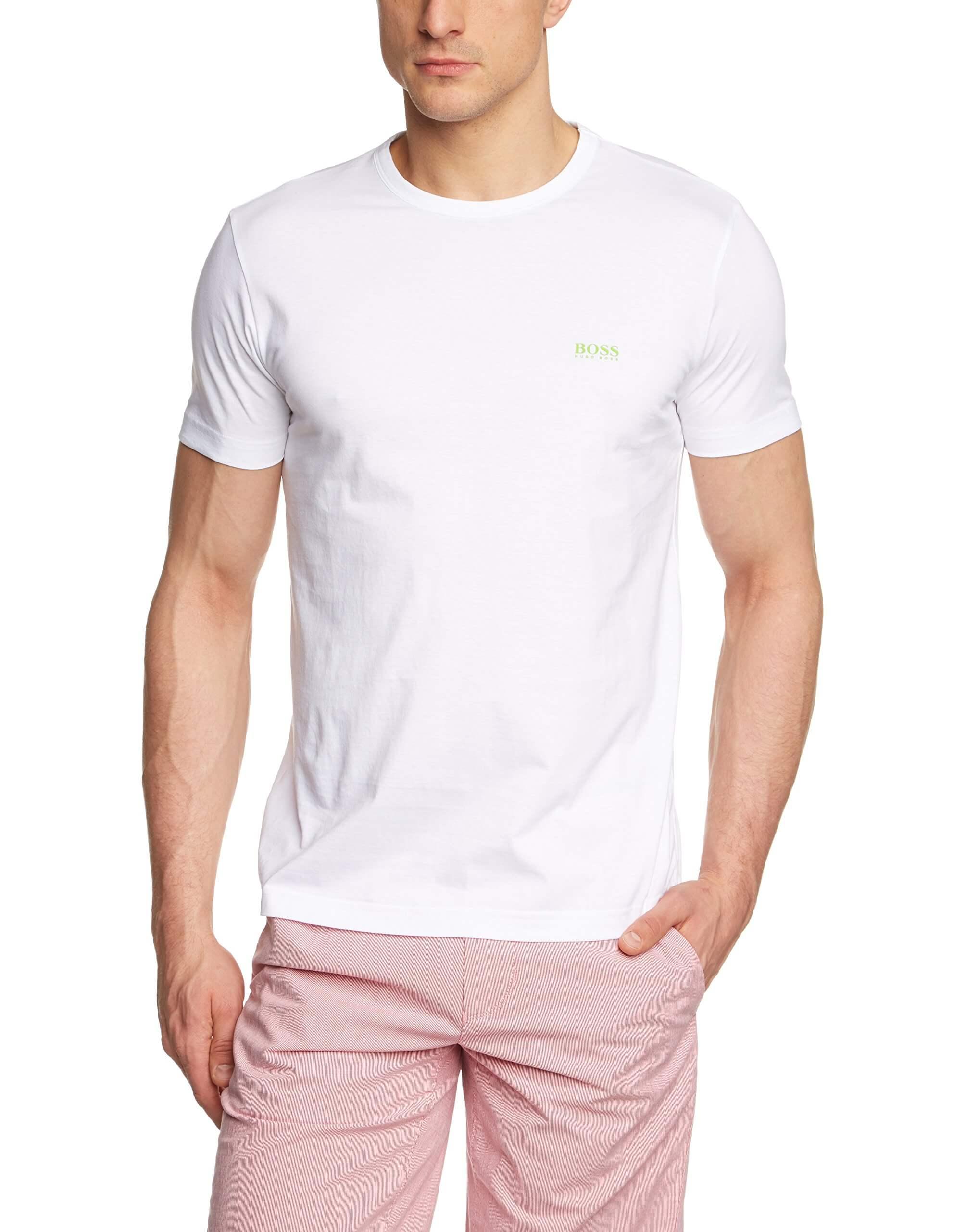 BOSS Green Regular-fit T-shirt with contrast detail-TruClothing