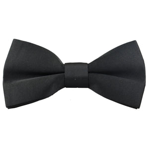 Fliege Für Herren Jungen Unisex Schwarz Satin Clip On Smoking Hemd Klassische - House of Cavani - 1