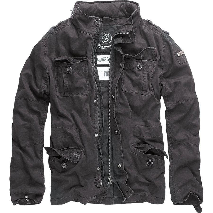 Brandit Vintage Herren Military M65 Kurzer Combat Light Feldjackenparka - Schwarz - Brandit - 1