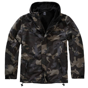 Giacca Brandit 3167 stile Militare Casual con Cappuccio - Grigio Scuro - Brandit - 3