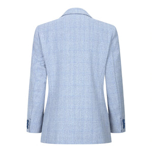 Caridi - Boys 3 Piece Check Suit Tweed Light Blue Wedding Peaky Classic - House of Cavani - 7