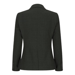 Caridi - Women's Tweed Green Check Blazer Wool Classic Jacket 1920s - House of Cavani - 6