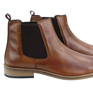 Bottines à enfiler homme cuir véritable chic décontracté rétro vintage habillé - House of Cavani - 3