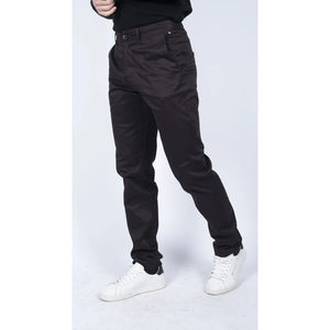 Herren Regular Chino Jeans Hose Stretch Classic Elegant Maßgeschneidert Fit - Braun - House of Cavani - 6