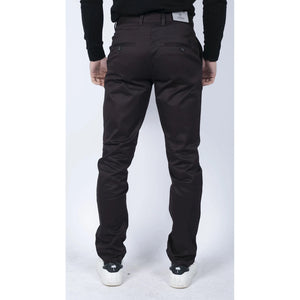 Herren Regular Chino Jeans Hose Stretch Classic Elegant Maßgeschneidert Fit - Braun - House of Cavani - 7