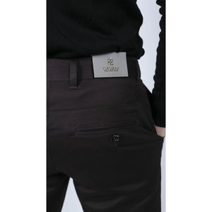 Herren Regular Chino Jeans Hose Stretch Classic Elegant Maßgeschneidert Fit - Braun - House of Cavani - 8