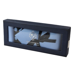 Diamond Neck Tie Gift Set Pocket Square Cuff Links Pin Tie For Shirt Satin - Blue - Paul Andrew - 2